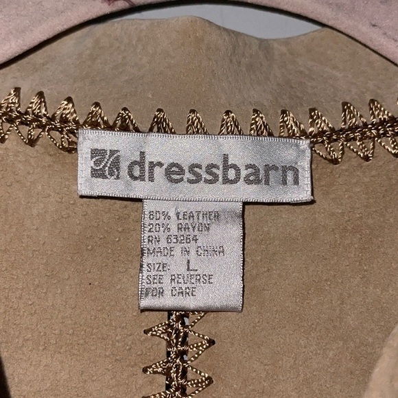 NWOT Dress Batn Boho Fringe leather Blend jacket - Picture 3 of 9